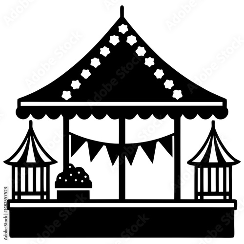 circus tent vector illustration