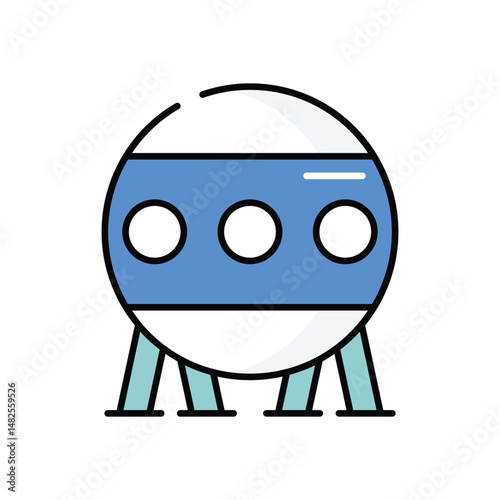 Observatory vector icon stock illustration