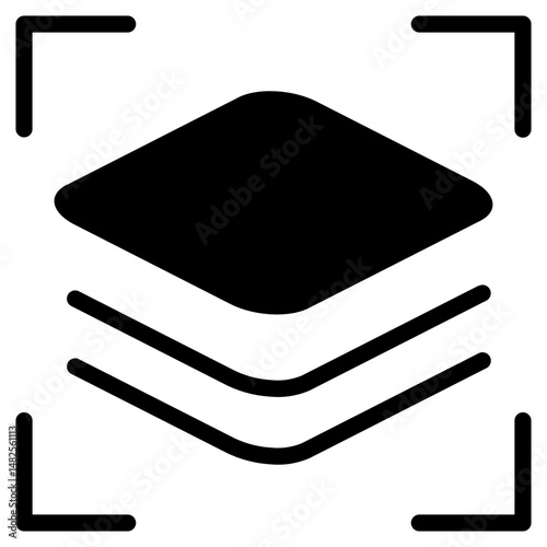 Layer Mask Glyph Icon