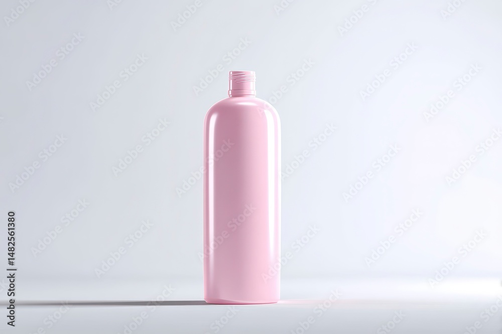 Mockup of a large plastic bottle for cosmetics on a white background for shampoo, conditioner, other cosmetic liquid