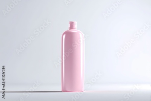 Obraz na płótnie Mockup of a large plastic bottle for cosmetics on a white background for shampoo, conditioner, other cosmetic liquid w salonie