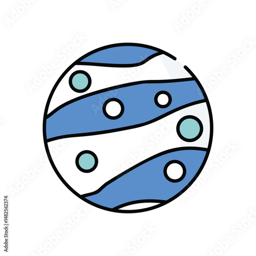 Mars Colony  vector icon stock illustration