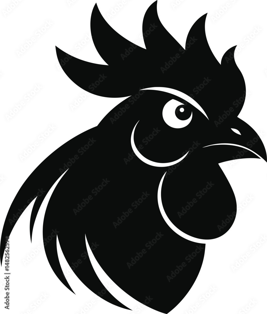 Fototapeta premium head of a rooster