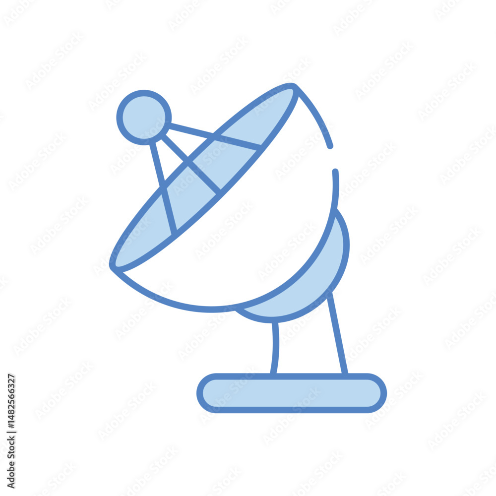 Fototapeta premium Radar vector icon stock illustration