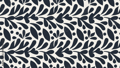 Abstract Botanical Tropics Floral and Leaf Art in Smooth Forms