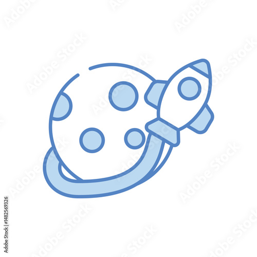 Orbit vector icon stock illustration