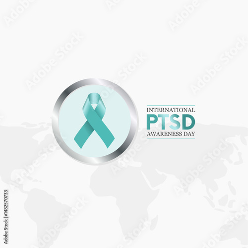 vector graphic of International PTSD Awareness Day ideal for International PTSD Awareness Day celebration