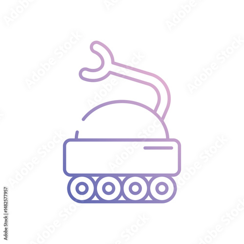Droid Engineer vector icon stock illustration