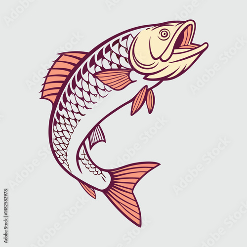 the fishing vector design