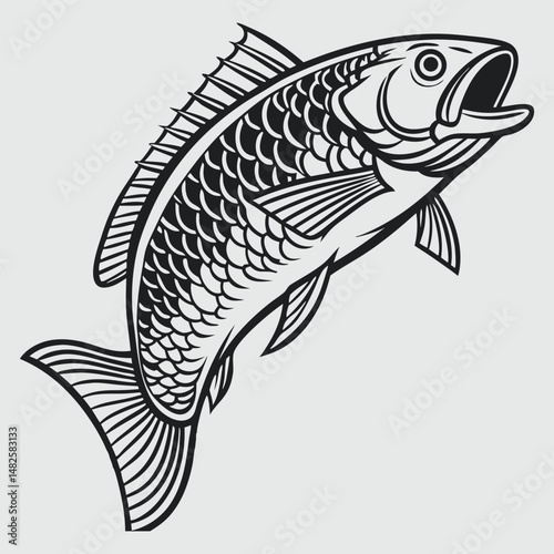 the fishing vector design
