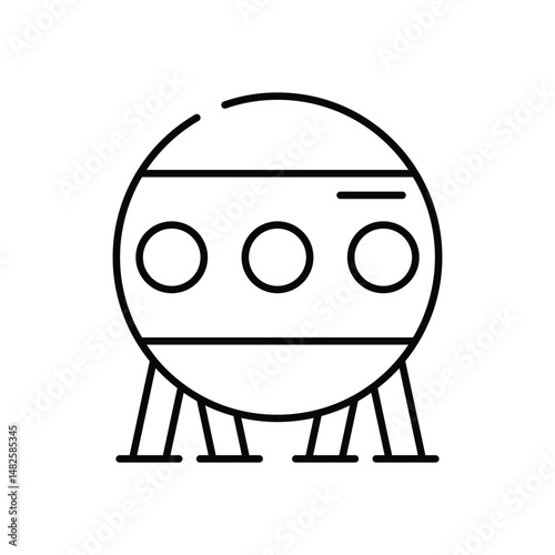 Observatory vector icon stock illustration