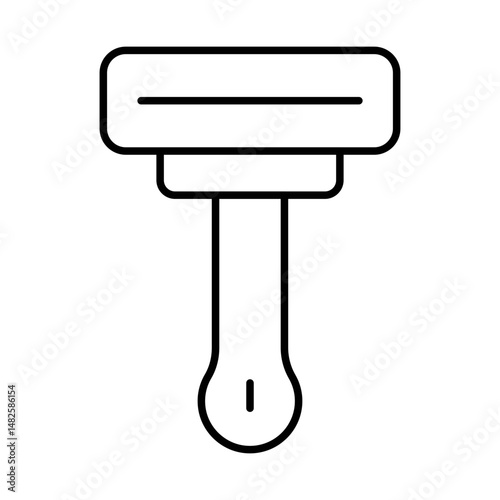 Pet Grooming Brush or Slicker Icon Vector