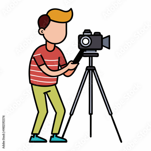 photographer with camera