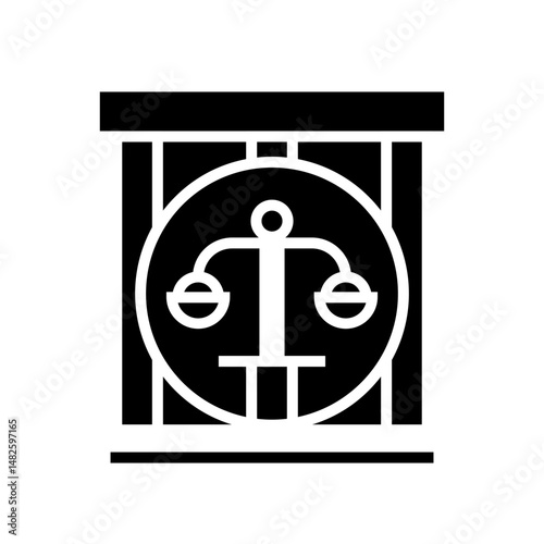 Court Building icon Design