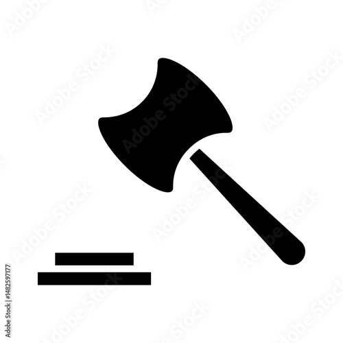 Judge’s Hammer icon Design