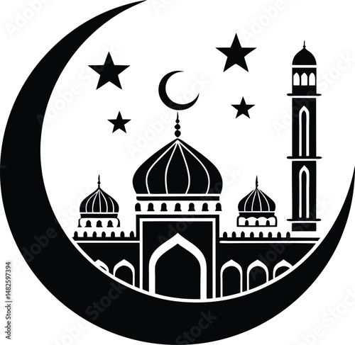 vector illustration of mosque