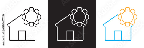 Infrastructure icon .City elements icon . Vector illustration. isolated on white and black background. EPS 10