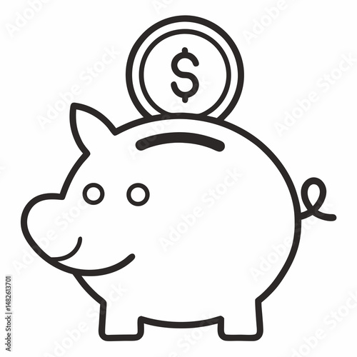 pink piggy bank