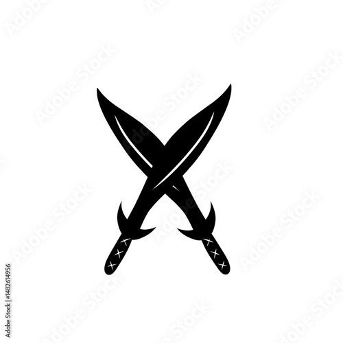 crossed swords logo icon