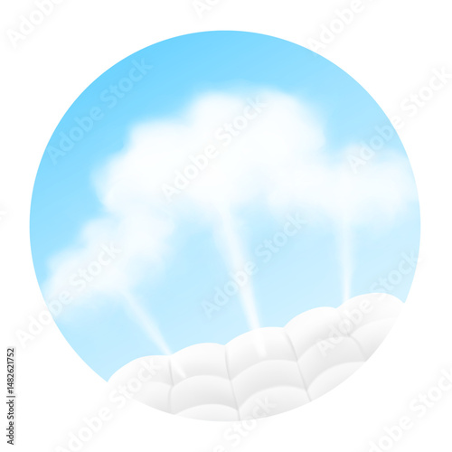Porous material with arrows for presentation breathable materials, airflow, air exchange. Vector illustration isolated on white background. Ready for use in your infographic, presentation. EPS10.