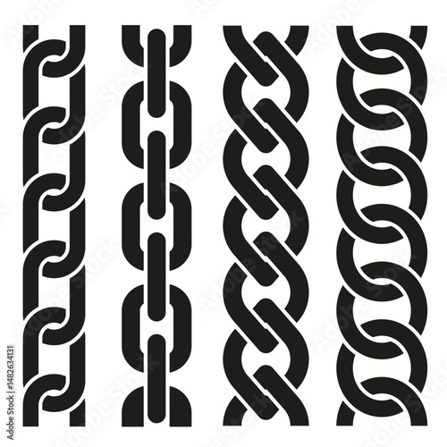 Chain brush pattern. Chain pattern