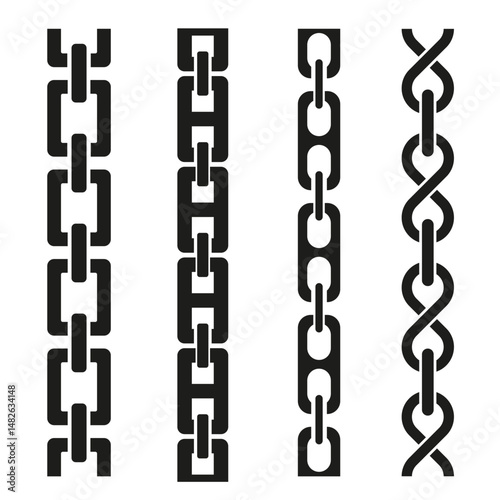 Chain brush pattern. Chain pattern