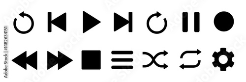 Player interface icon. Player icon