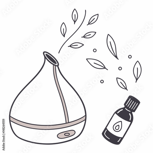 Aromatherapy diffuser icon. Outline Aromatherapy diffuser vector icon for web design isolated on white background