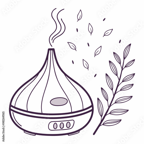 Aromatherapy diffuser icon. Outline Aromatherapy diffuser vector icon for web design isolated on white background