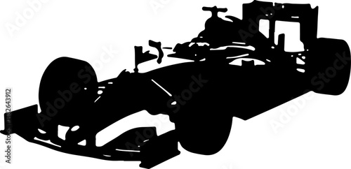  American Formula 1 Car Silhouettes