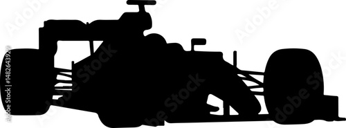  American Formula 1 Car Silhouettes