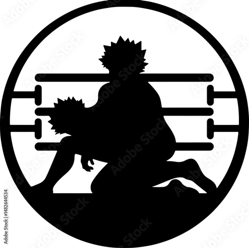 Boxing Gloves Silhouette vector