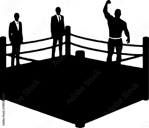 Boxing vector Silhouette