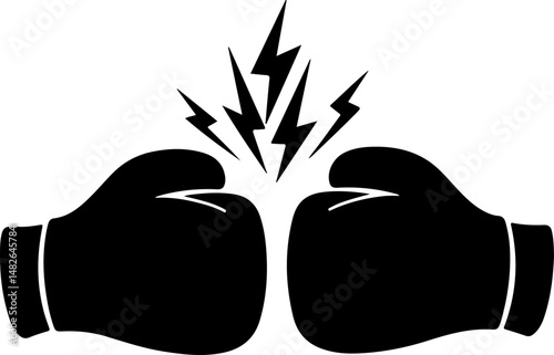Boxing vector Silhouette