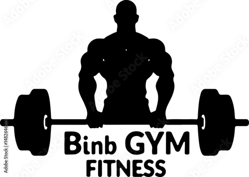 Gym Barbell Crown Silhouette