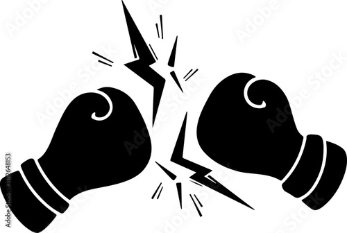 Boxing Gloves Silhouette
