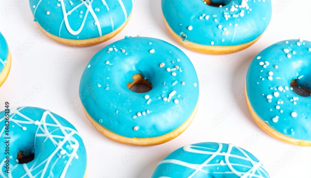 Fototapeta premium beignet bleu clair