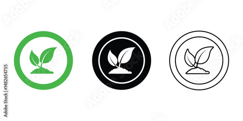 organic Plant based stamps labels badges vector set. vector stamps for product labels isolated on white background.