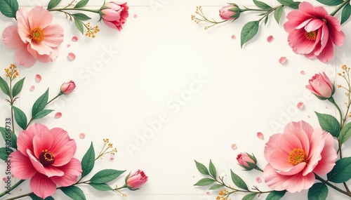 Subtle floral motifs arranged in a continuous, elegant design , retro, repeat, tranquil