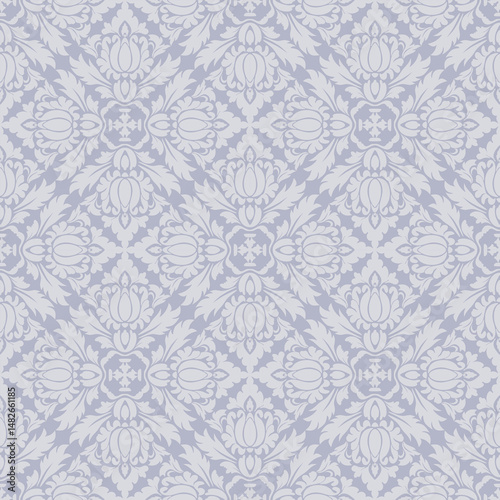 Elegant Damask Seamless Pattern. Vector design for Wallpaper, Fabric, Branding, Packaging, Invitations, Wedding, Home Decor Design