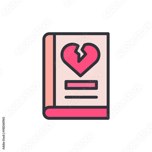 Book Illustrating Feelings Depicting Emotions Related To Heartbreak