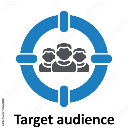Target audience Vector icon which can easily modify or edit
