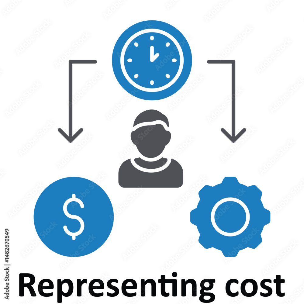 Obraz premium Representing cost Vector icon which can easily modify or edit