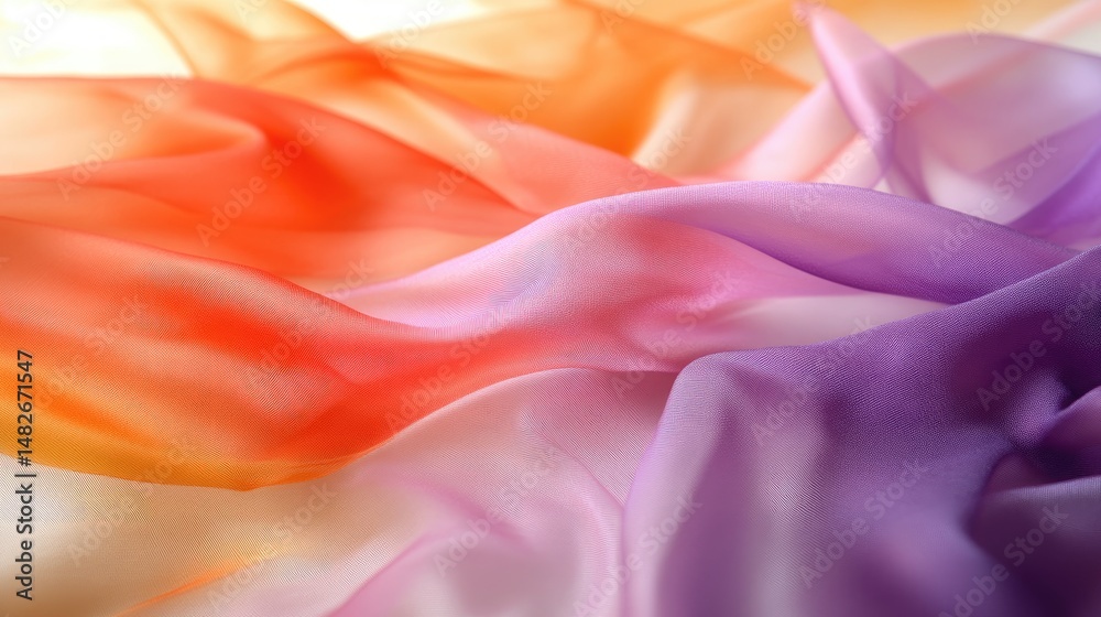 Obraz premium Soft, flowing, vibrant fabric