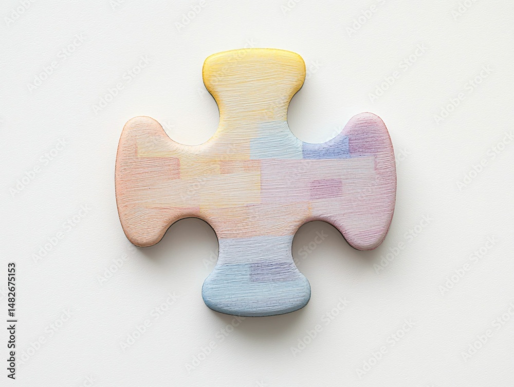 Obraz premium Pastel Jigsaw Piece