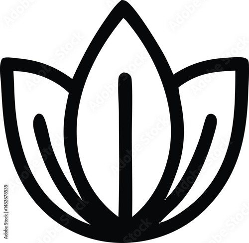 Vector illustration of a red peace symbol sign design