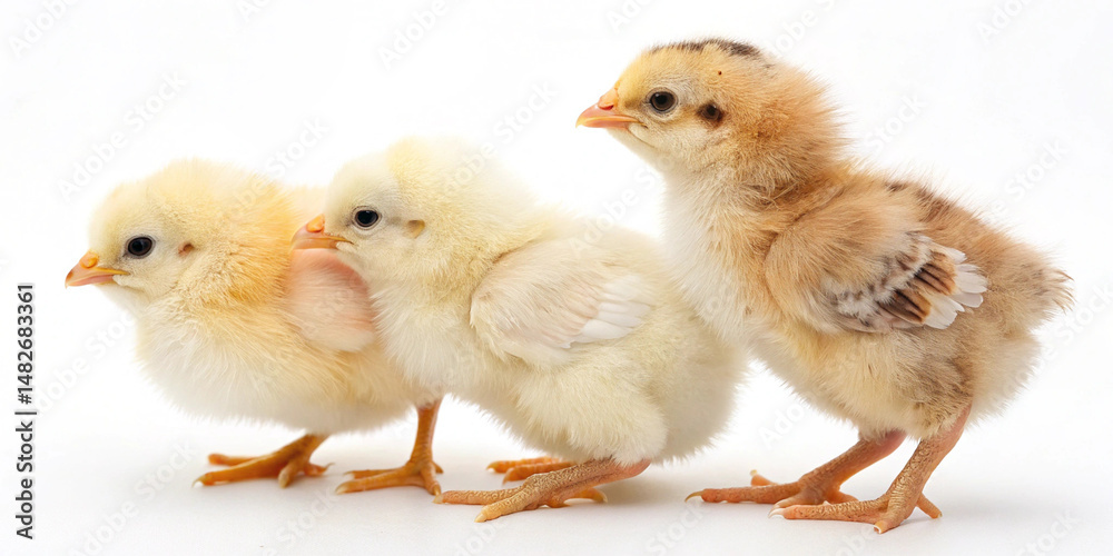 Fototapeta premium baby chicks white background with high quality resolution images 