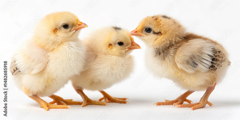 Fototapeta premium baby chicks white background with high quality resolution images 
