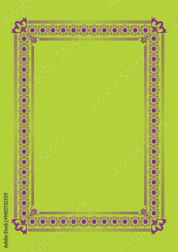 Artistically detailed border enhancements for culinary spaces and wedding gatherings