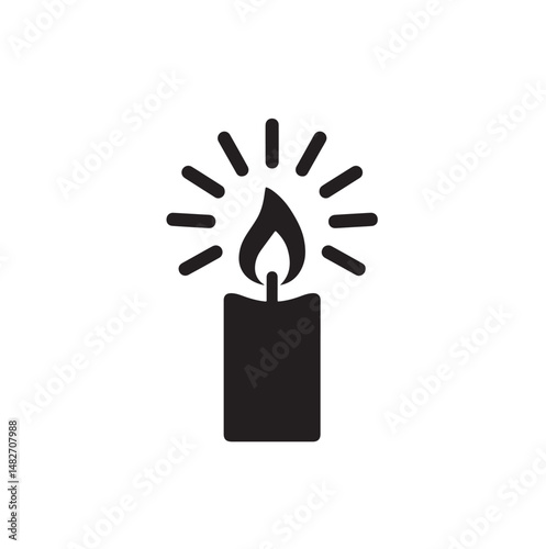 candle vector.